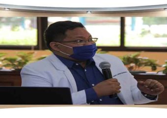 Health Officer Dr. Raymond Libongcogon answers questions during PACUCOA-RVA interview